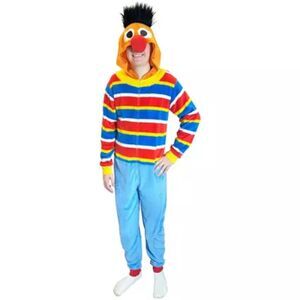 Sesame Street Adult Ernie One Piece Costume Size Large.